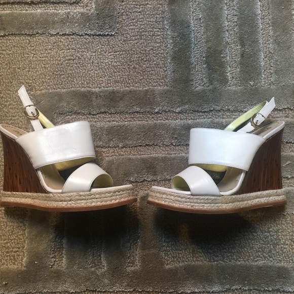 POLLINI - Bamboo Strappy Platform Leather sandal - Picture 5 of 5